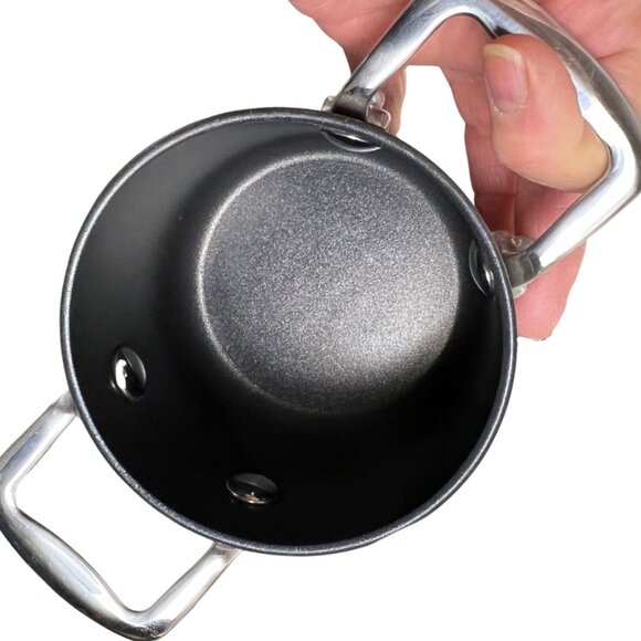 Cook’s Essentials Mini-Pot Set of 4 - Hard Anodized with Handles - Picture 7 of 8